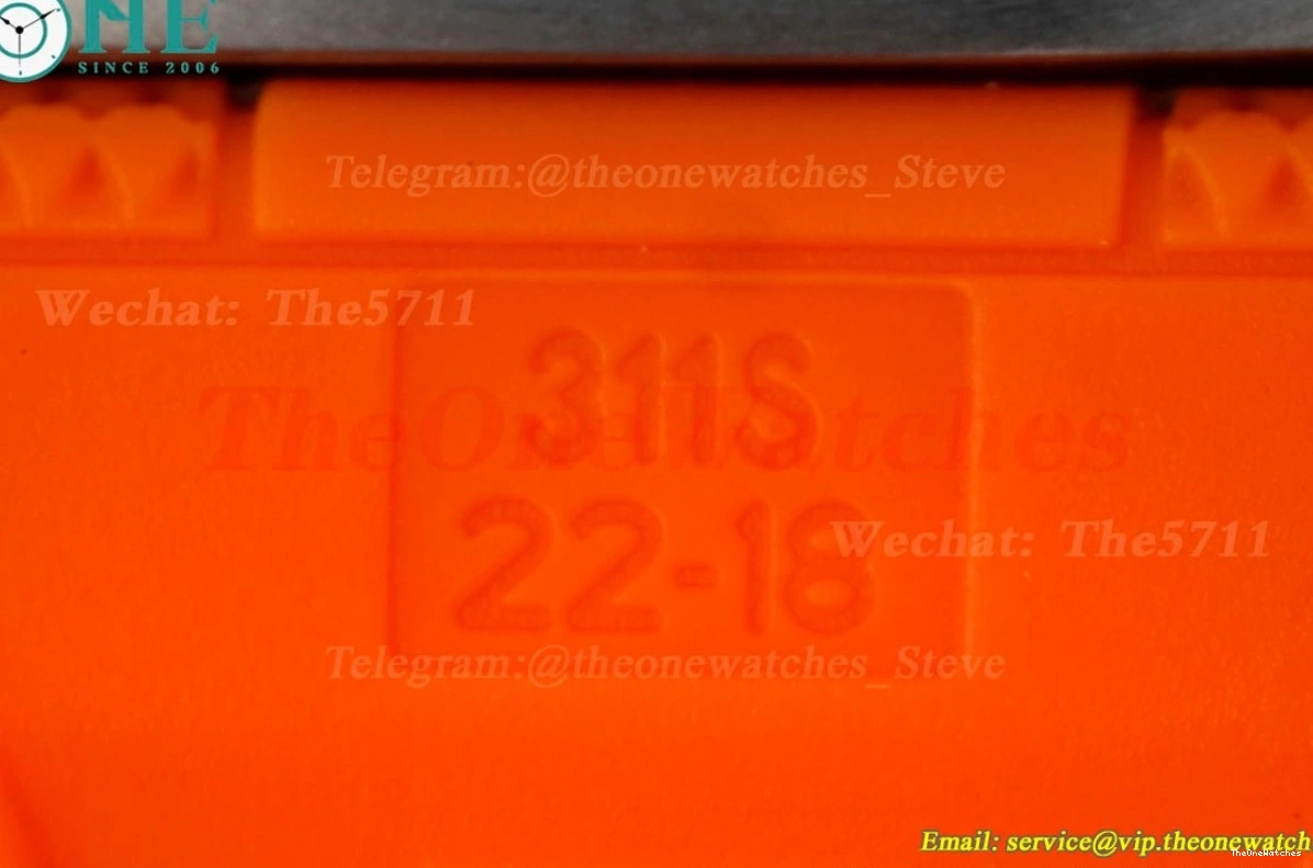 Rubber Colorful Orange A2824 Dial on TF SS RU Superocean 42mm Strap 0324